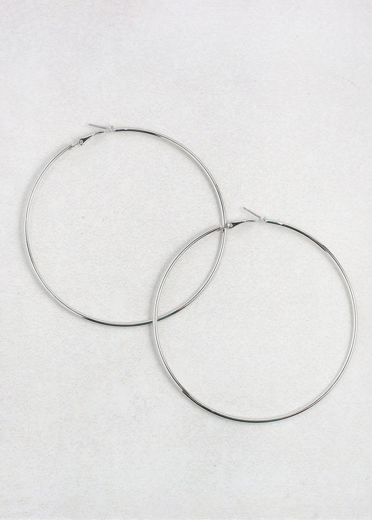 Classic Thin Hoop Earrings - 9mm