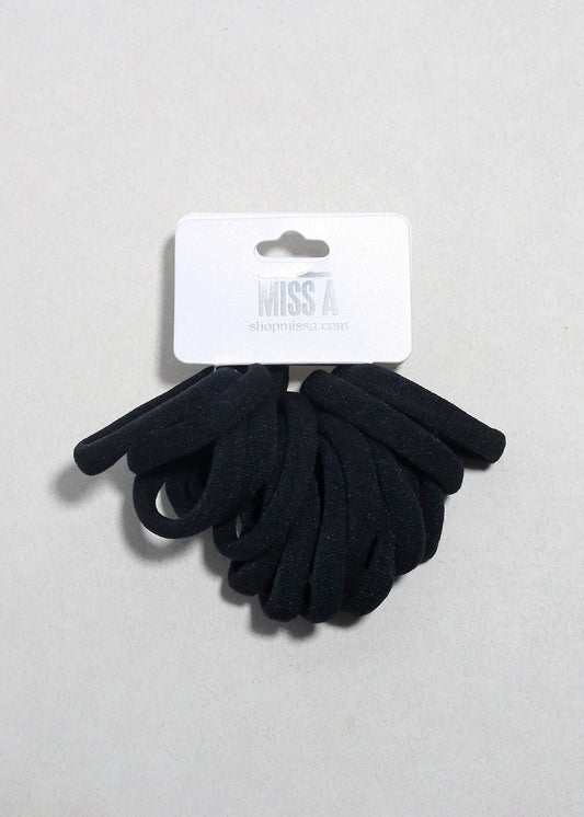 Classic Black Thick Hair Ties