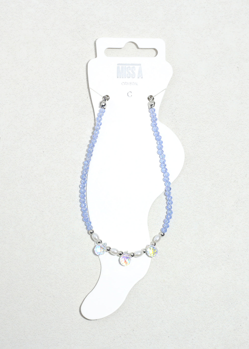 Crystal Breeze Beaded Anklet