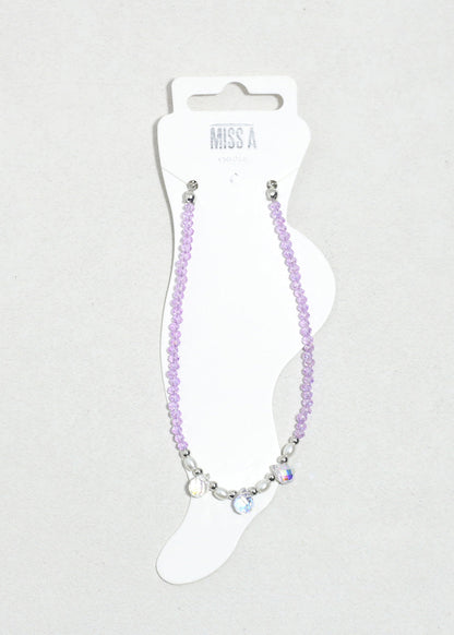 Crystal Breeze Beaded Anklet