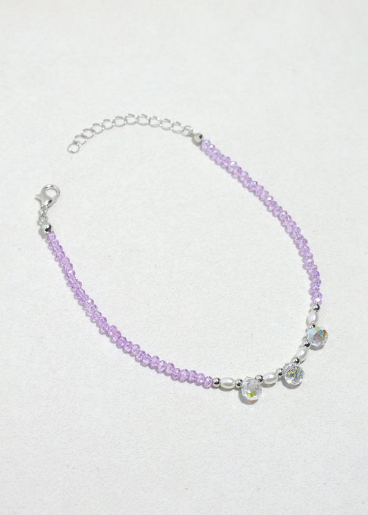 Crystal Breeze Beaded Anklet
