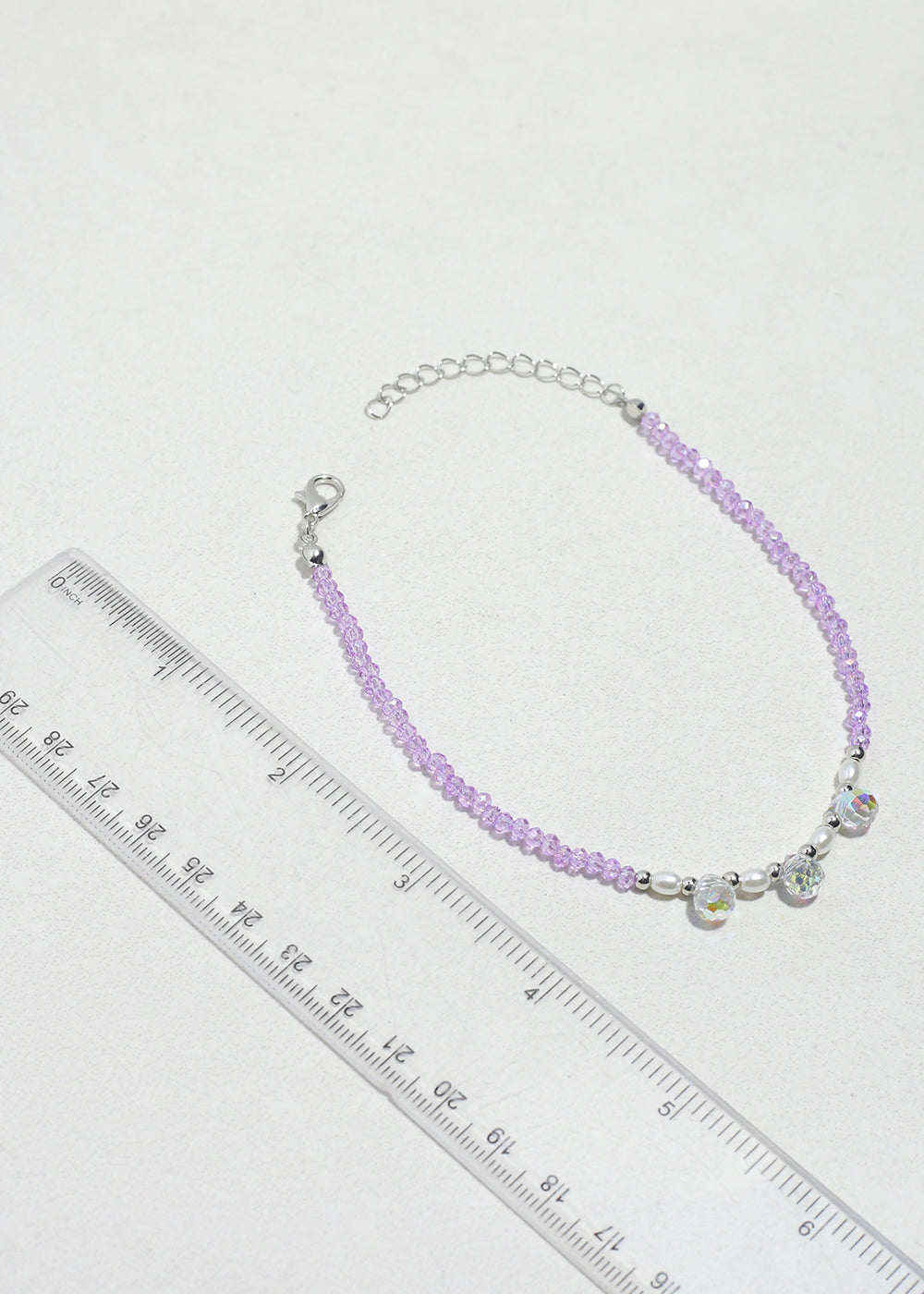 Crystal Breeze Beaded Anklet