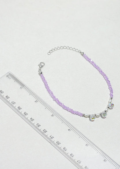 Crystal Breeze Beaded Anklet
