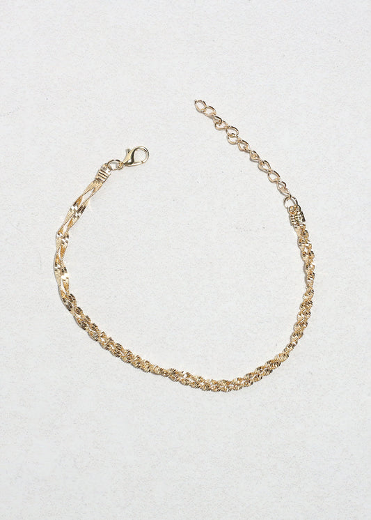 2 Layered Rope Chain Anklet