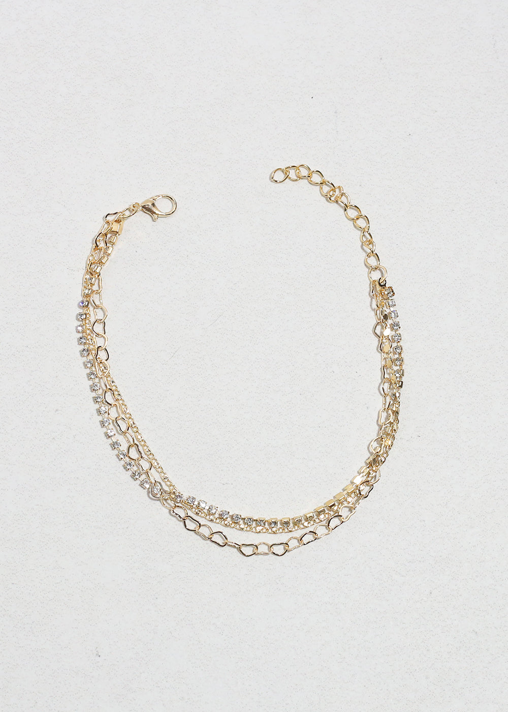 Triple - Layered Chain Anklet
