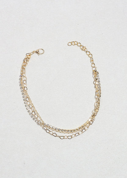 Triple - Layered Chain Anklet
