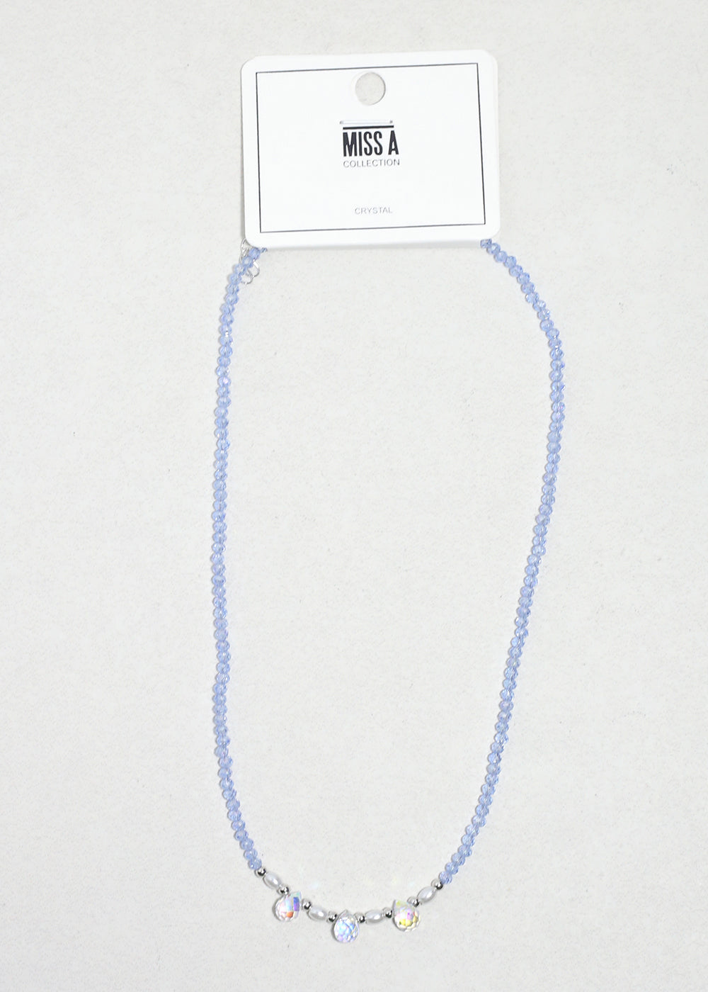 Iris Glow Crystal Beaded Necklace