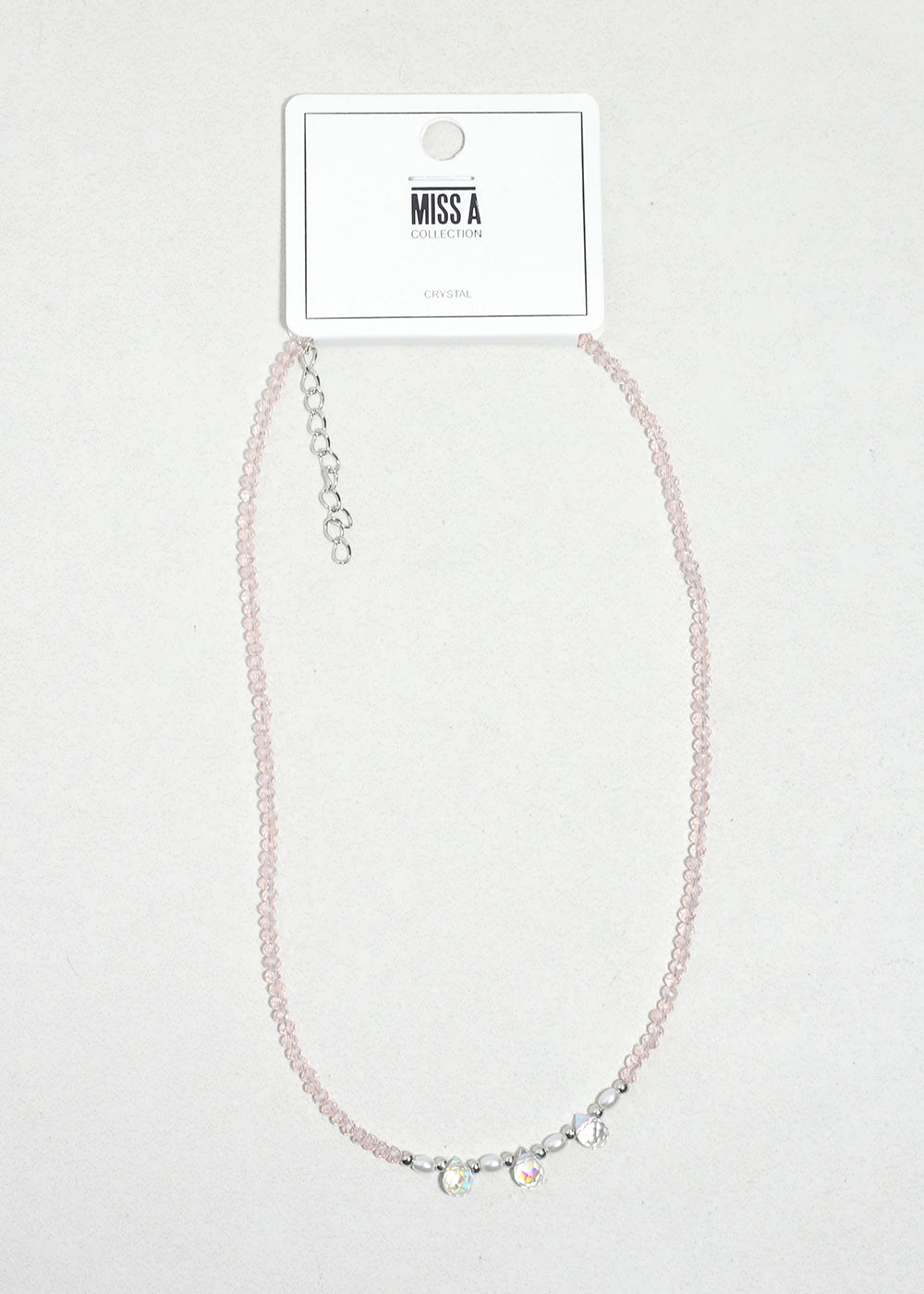 Iris Glow Crystal Beaded Necklace
