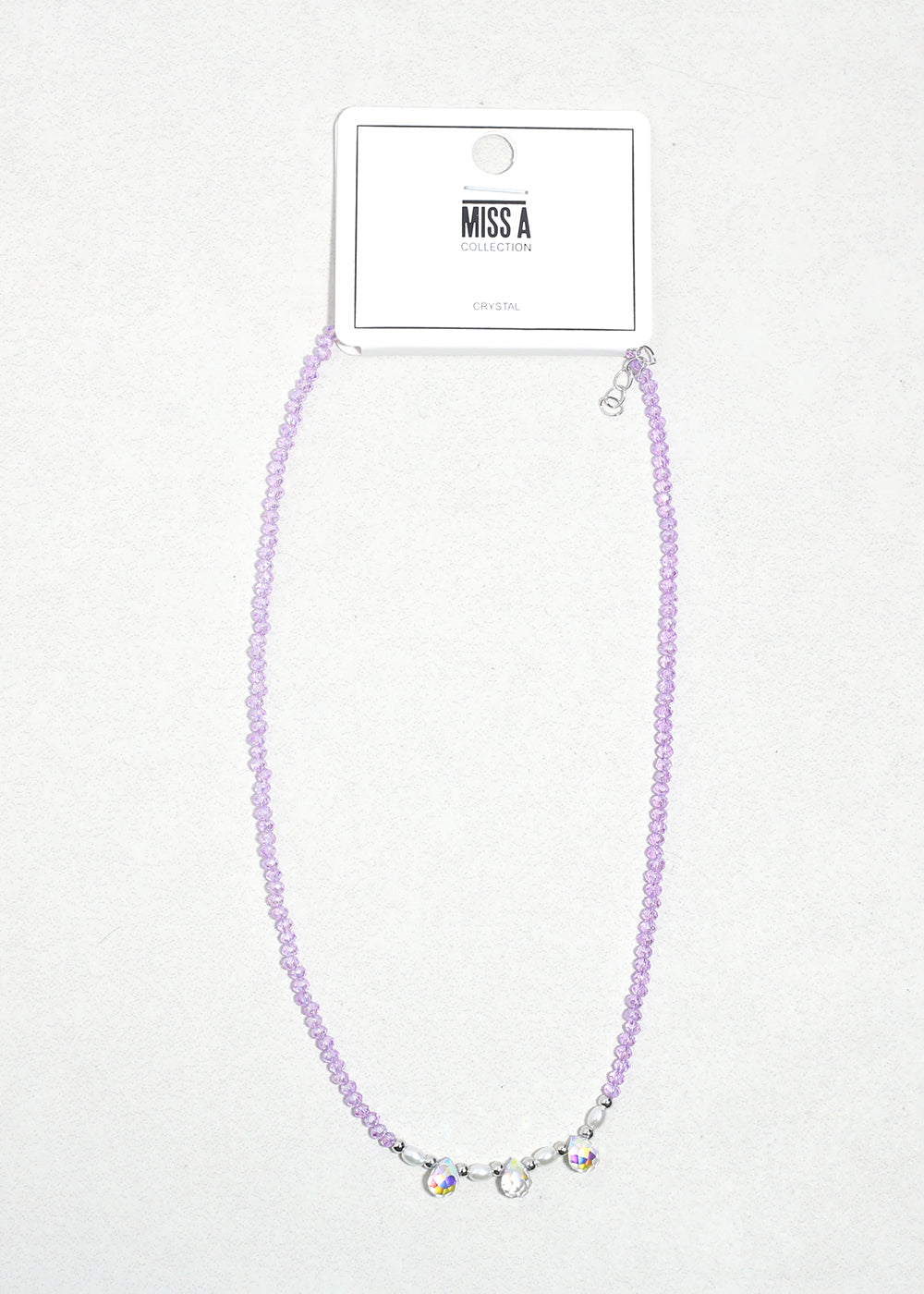 Iris Glow Crystal Beaded Necklace