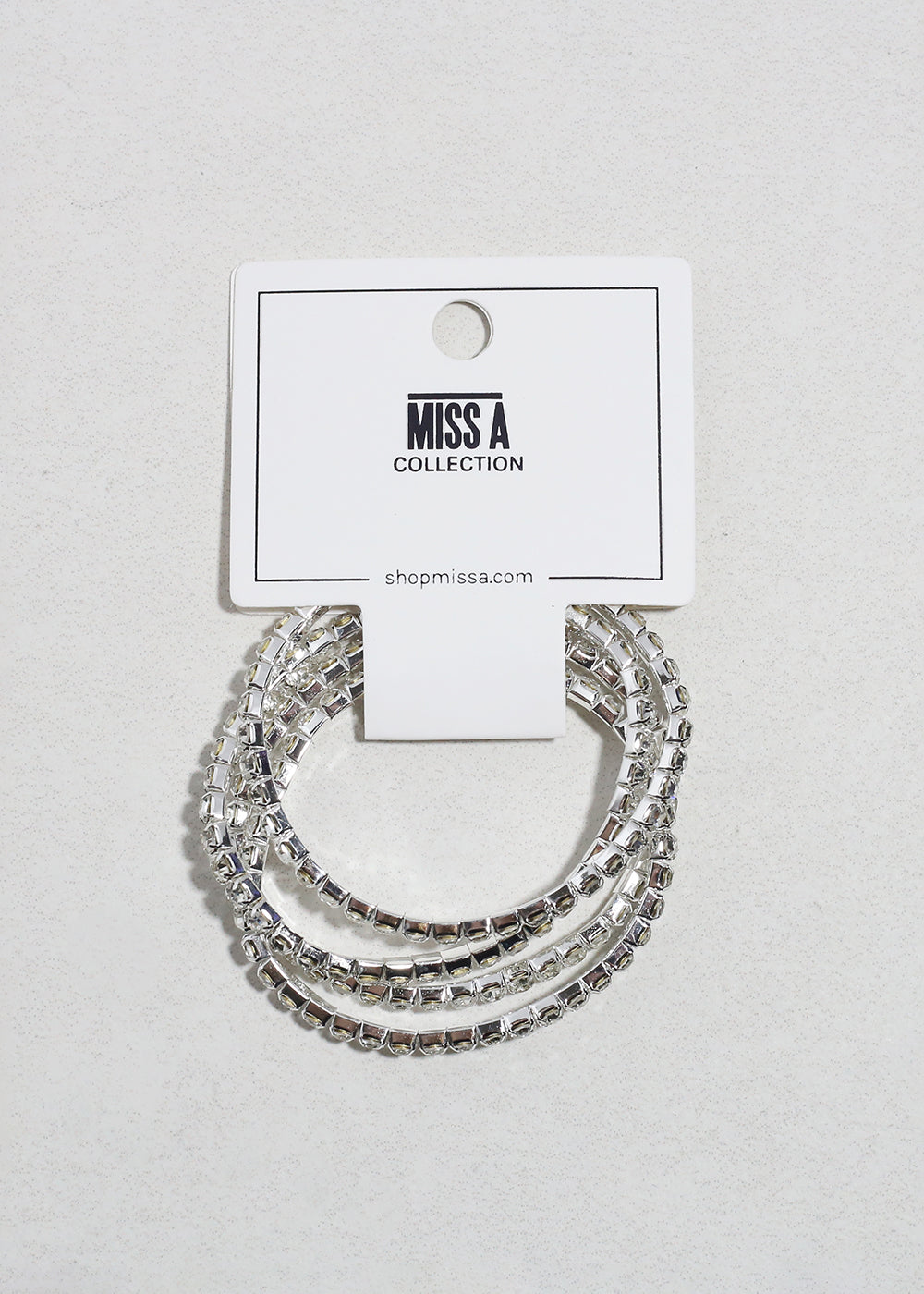 4 PC Rhinestone Bracelet Set