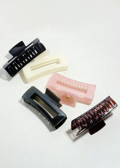 Modern Rectangle Hair Claw Clip