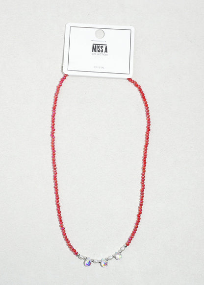 Crystal Glow Beaded Necklace