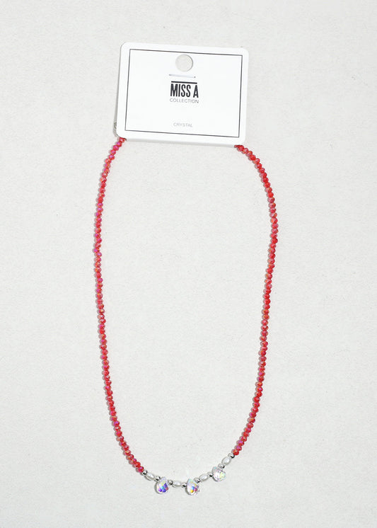 Crystal Glow Beaded Necklace