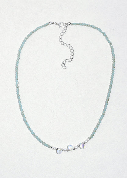 Crystal Glow Beaded Necklace