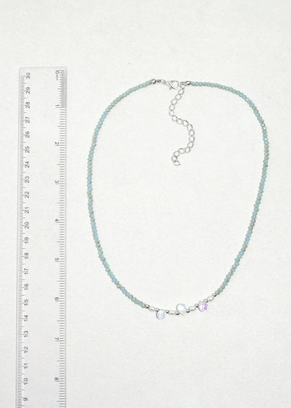Crystal Glow Beaded Necklace