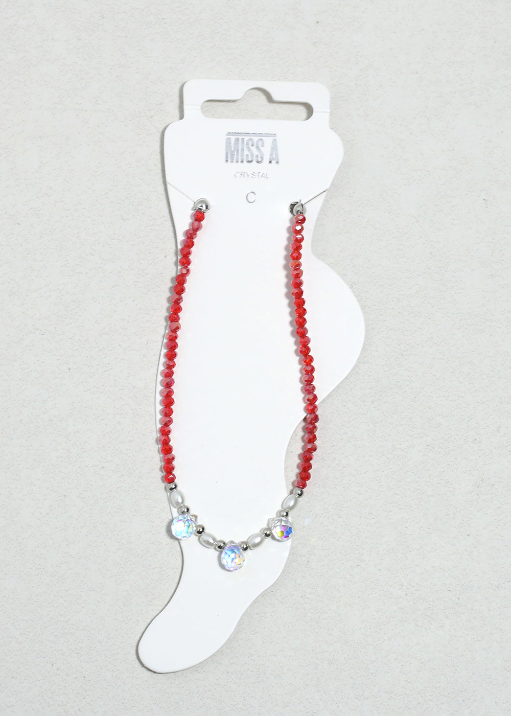 Crystal Glow Beaded Anklet