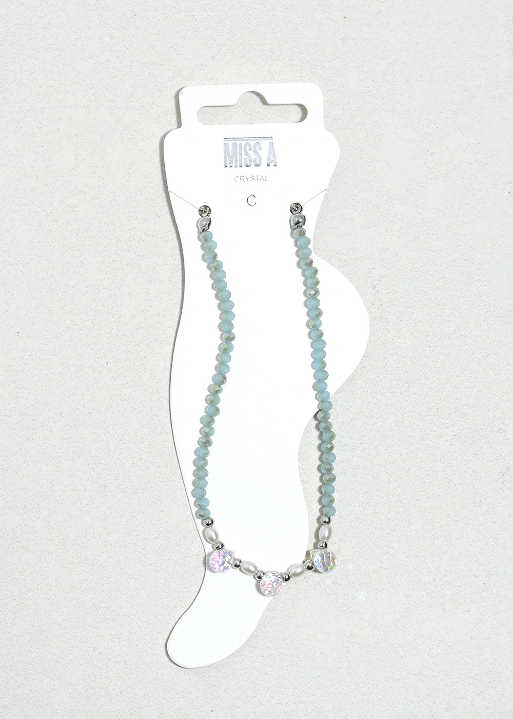 Crystal Glow Beaded Anklet