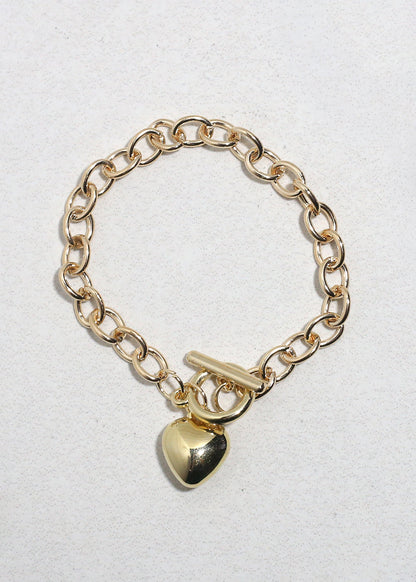 Heart Charm Bracelet