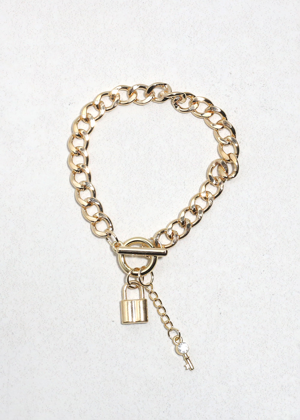 Lock & Link Charm Bracelet