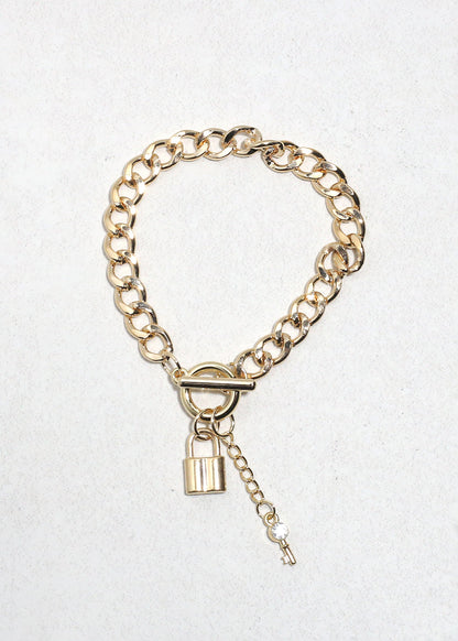 Lock & Link Charm Bracelet