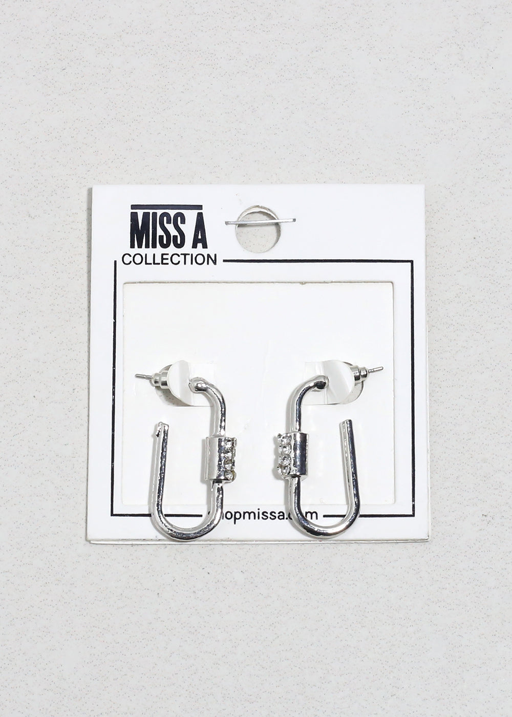 Dazzle Link Rhinestone Earrings