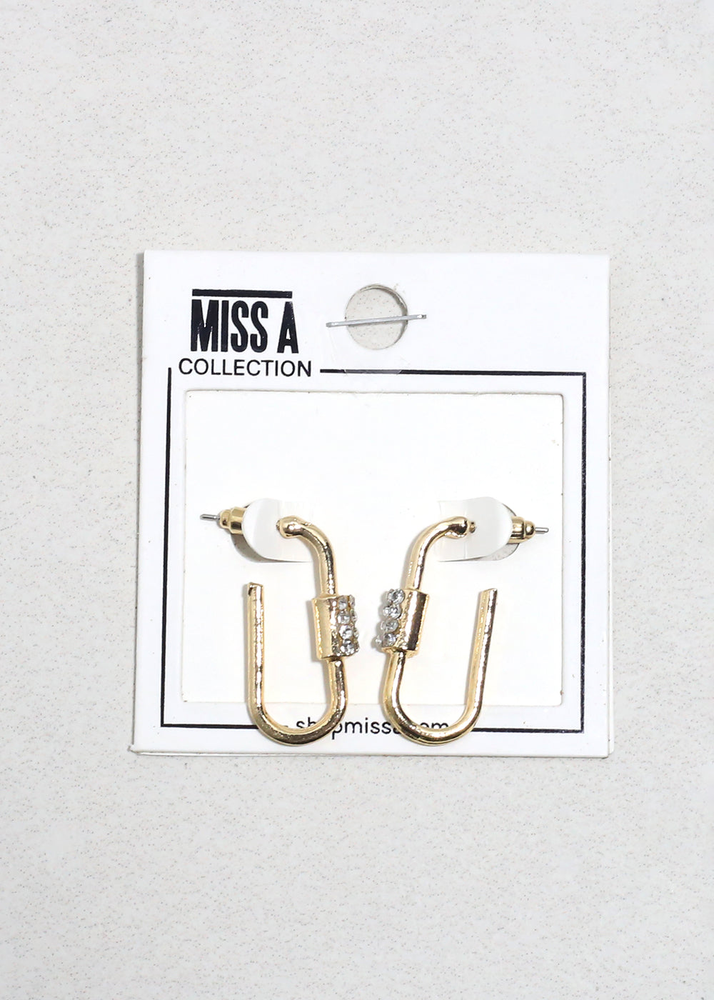 Dazzle Link Rhinestone Earrings