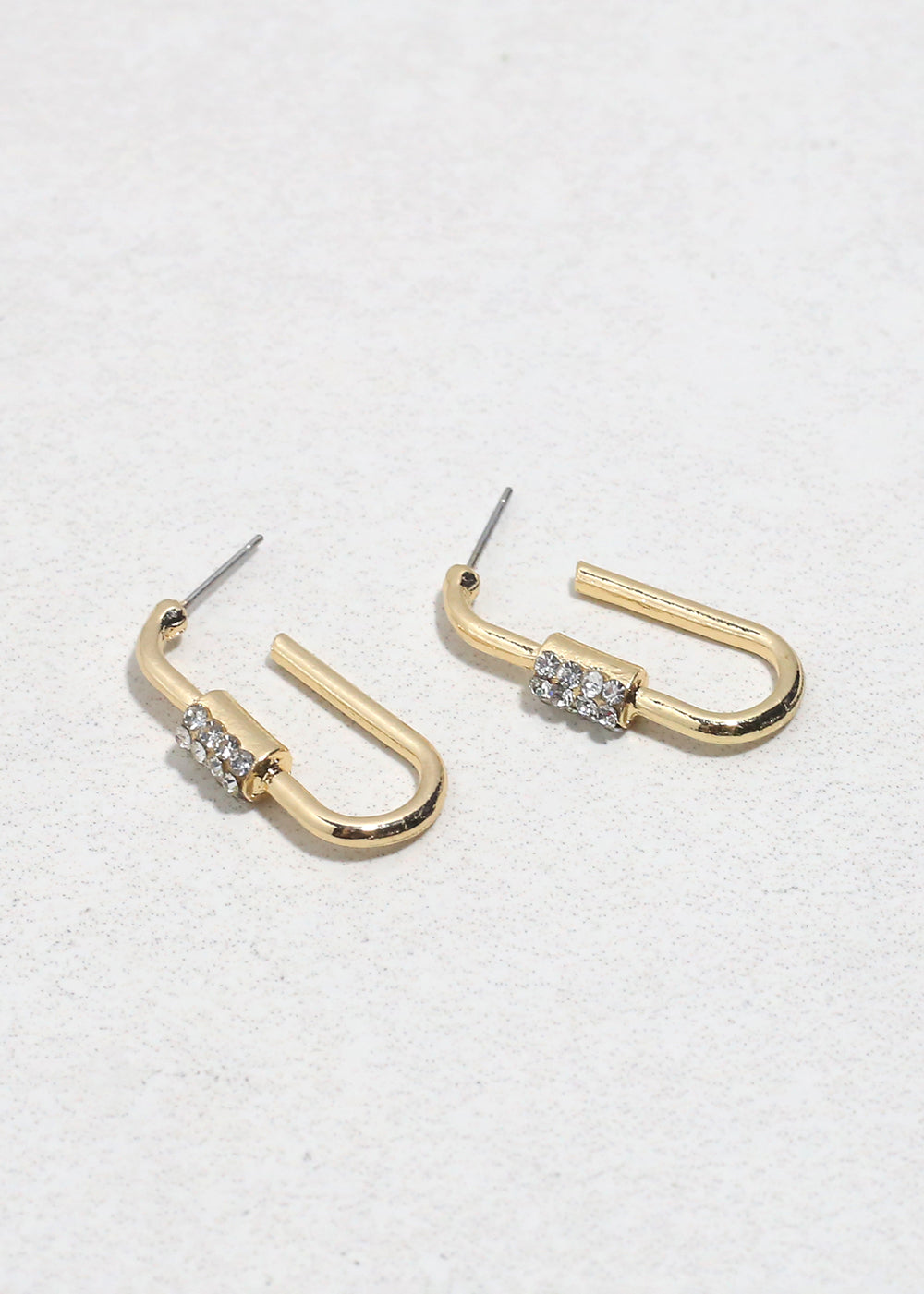 Dazzle Link Rhinestone Earrings