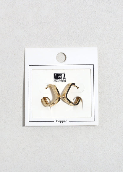 Contour Huggie Earrings