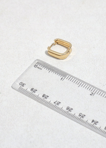 Contour Huggie Earrings