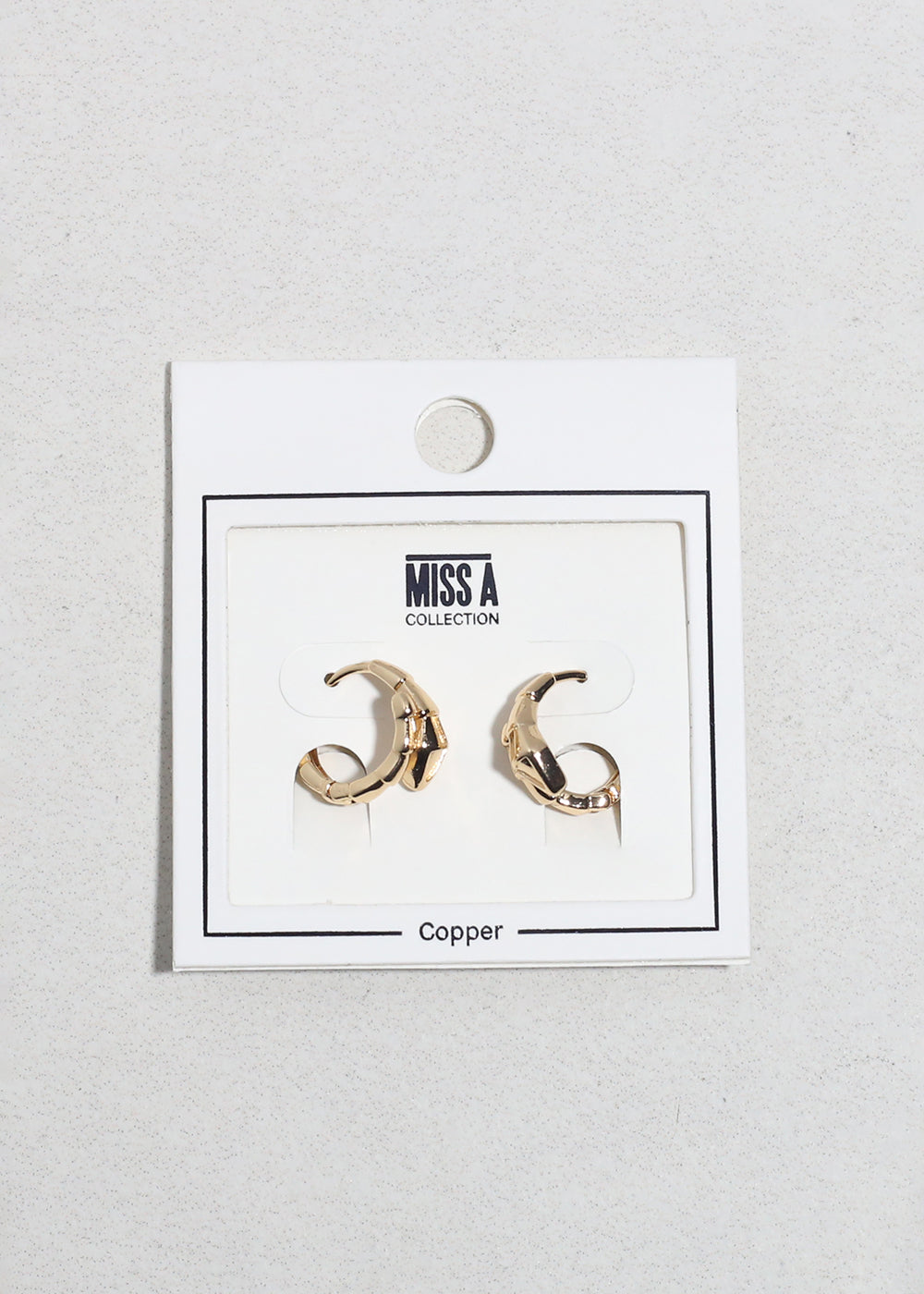 Snake Curve Huggie Earrings