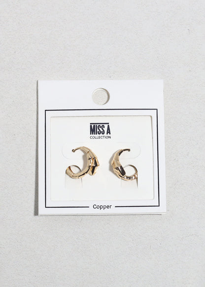 Snake Curve Huggie Earrings