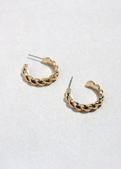 Twisted Glow Open Hoops