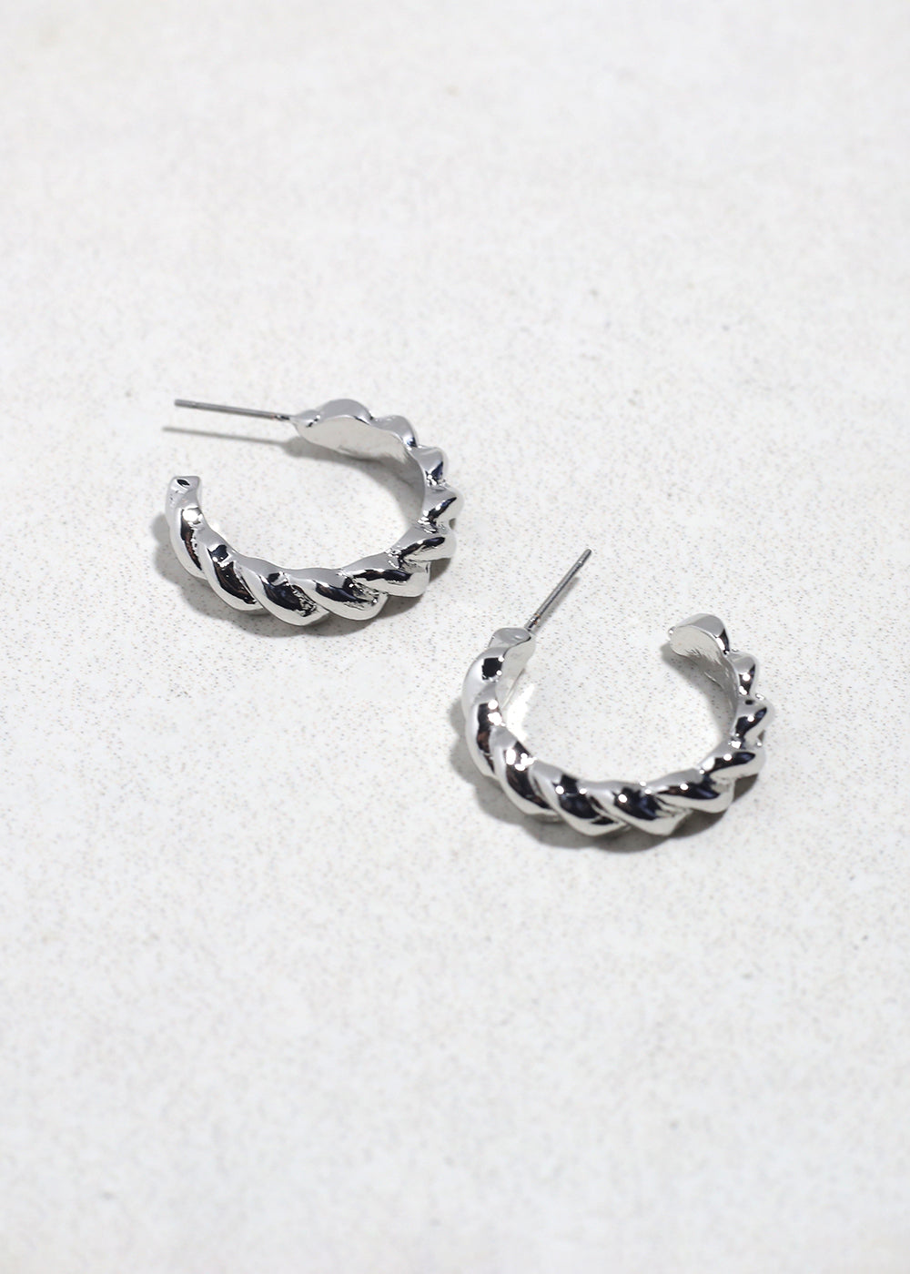 Twisted Glow Open Hoops