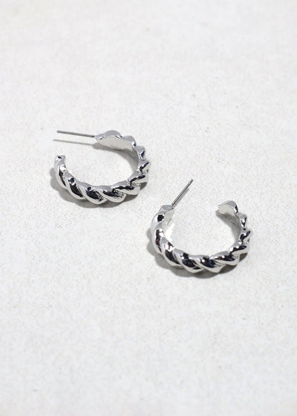 Twisted Glow Open Hoops