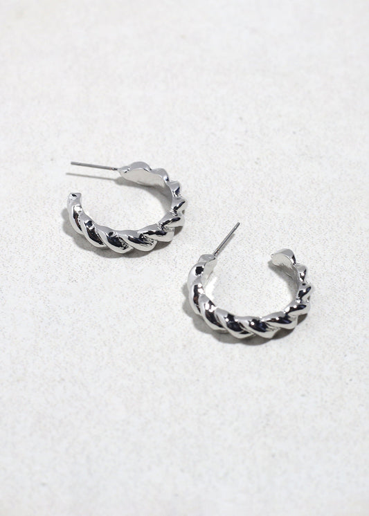 Twisted Glow Open Hoops