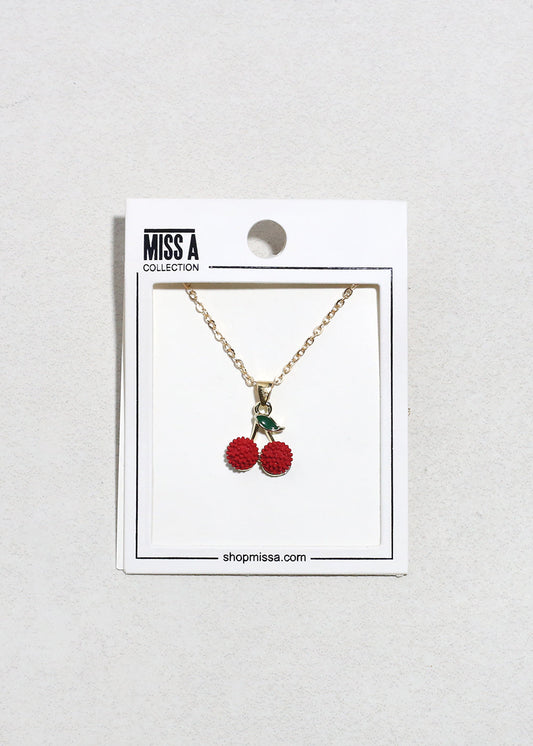 Cherry Pendant Necklace