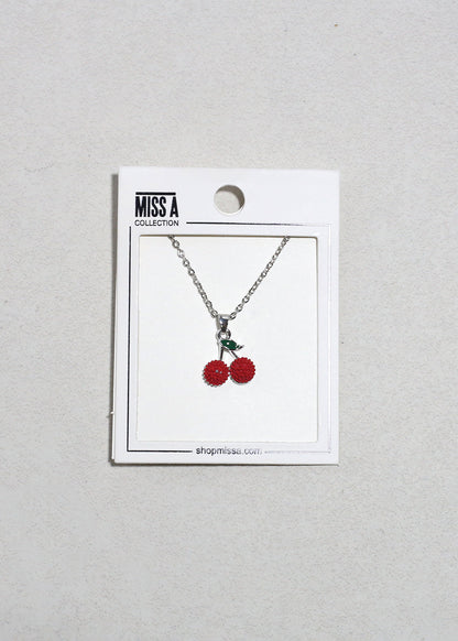 Cherry Pendant Necklace