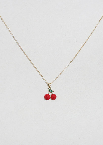 Cherry Pendant Necklace