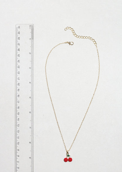 Cherry Pendant Necklace