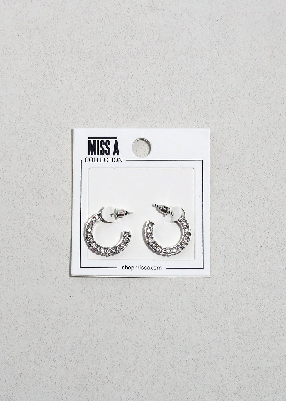 Pavé Mini Hoop Earrings