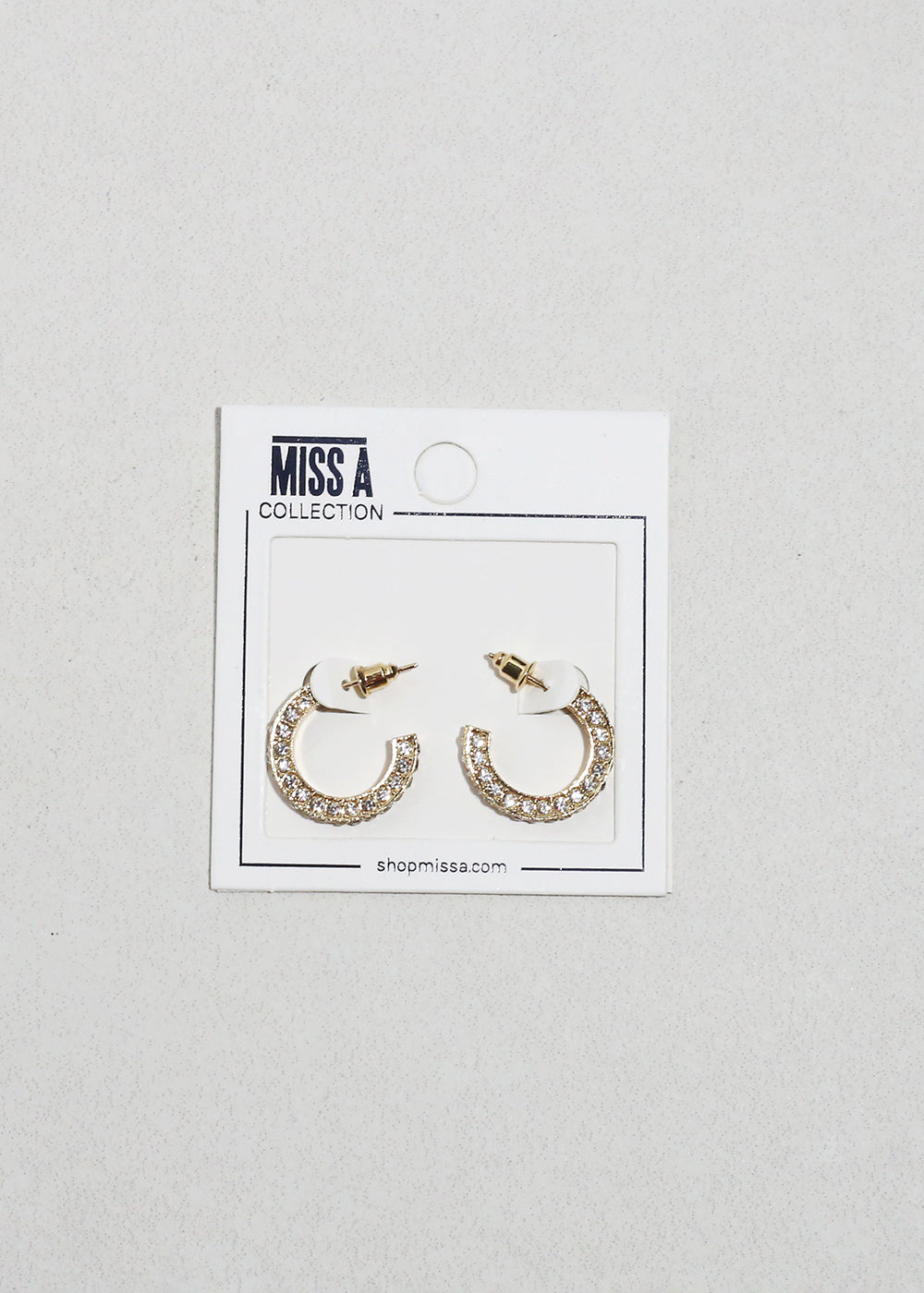 Pavé Mini Hoop Earrings