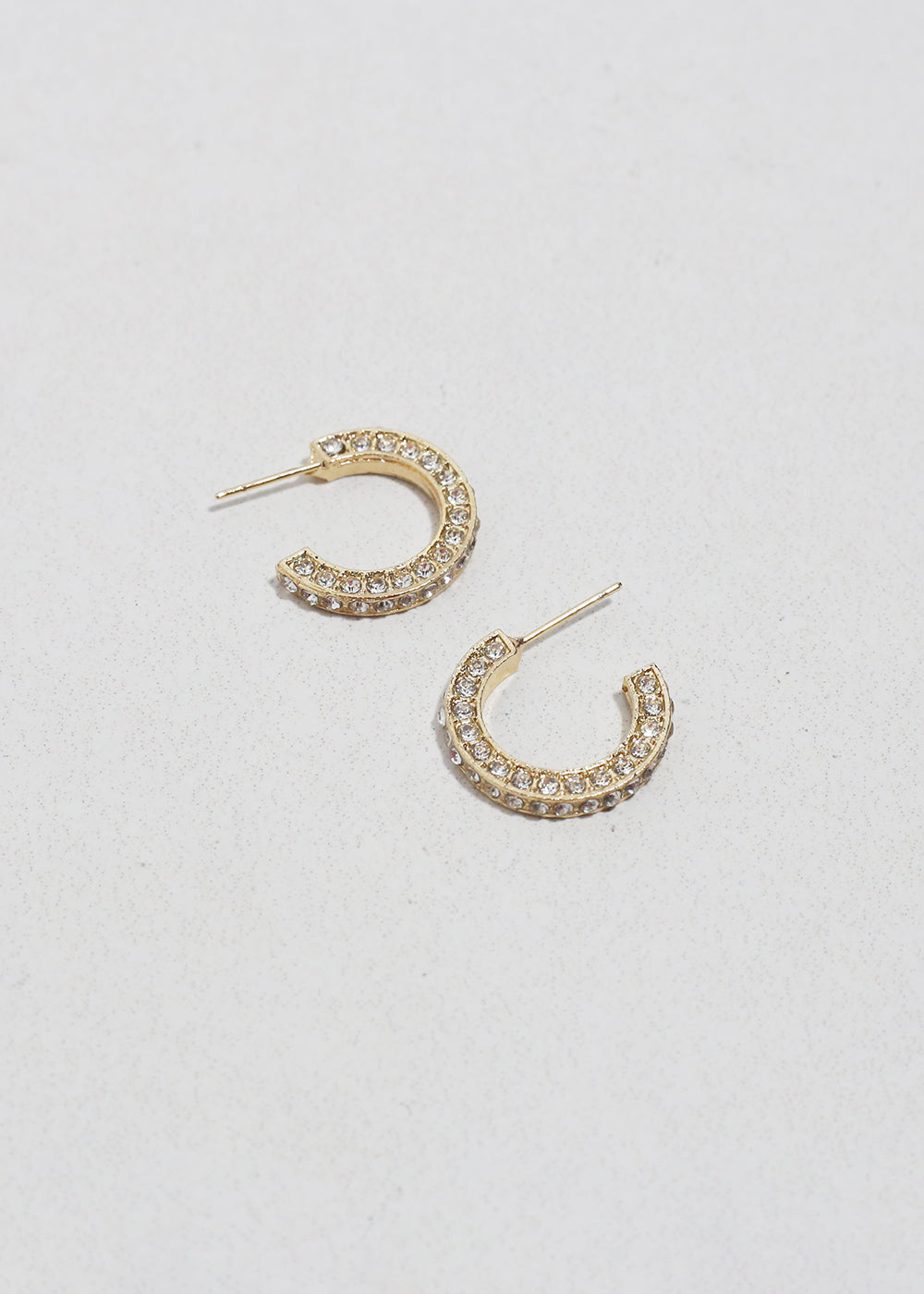 Pavé Mini Hoop Earrings