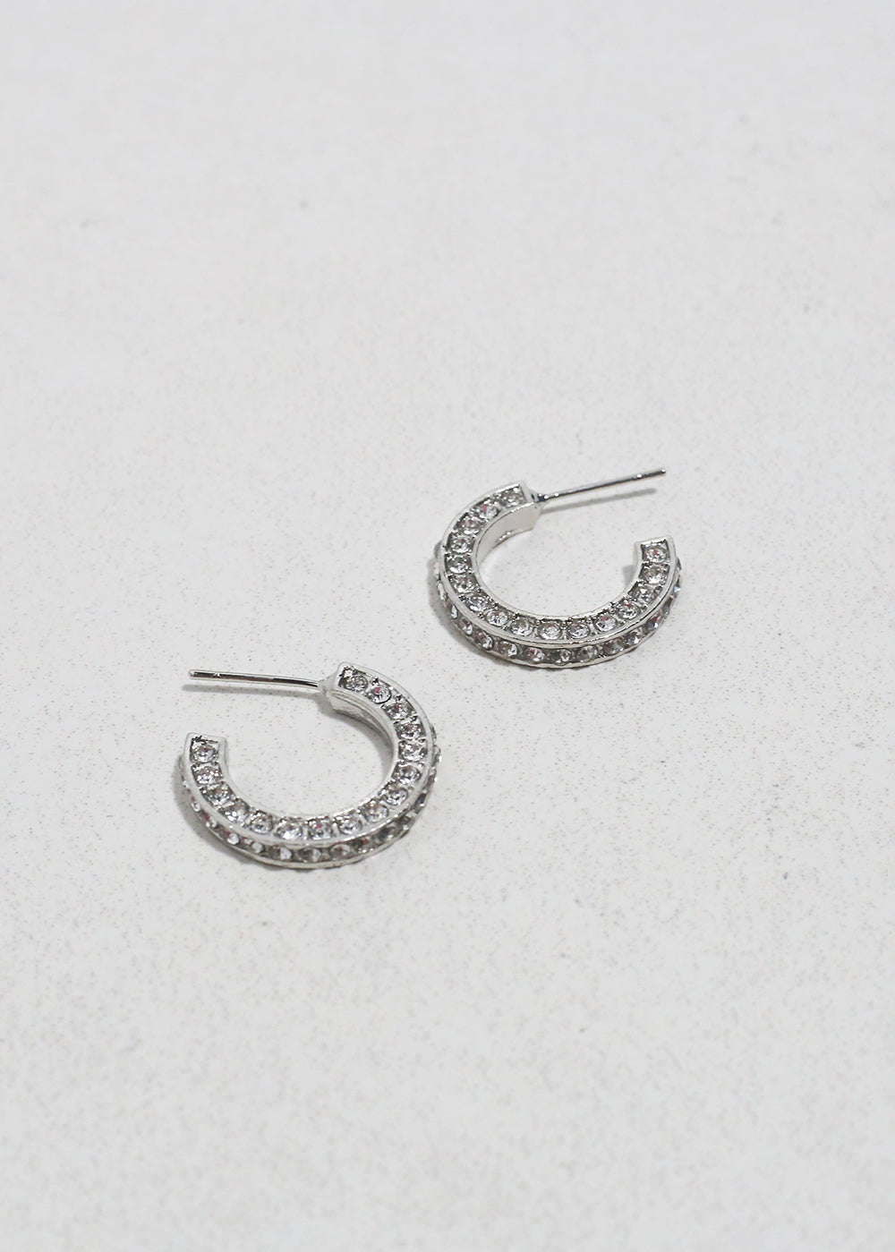 Pavé Mini Hoop Earrings