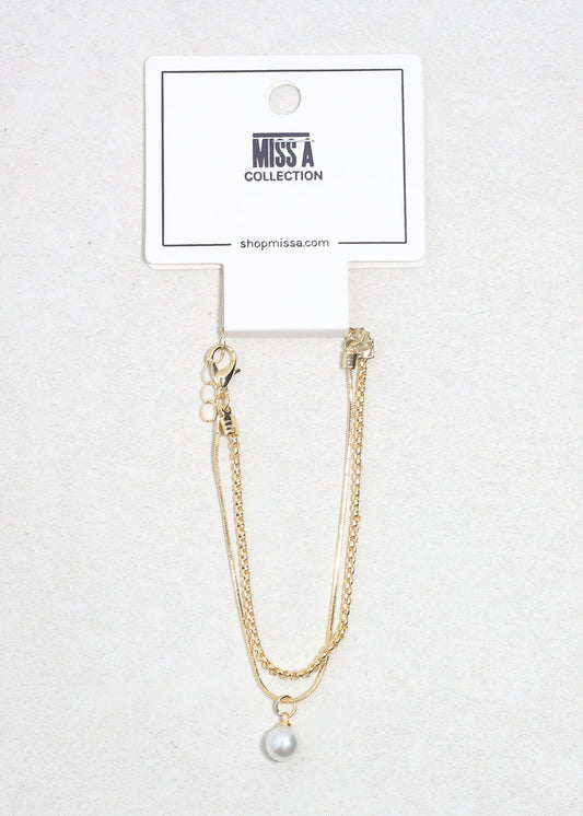 Simply Pearl-fect Chain Bracelet
