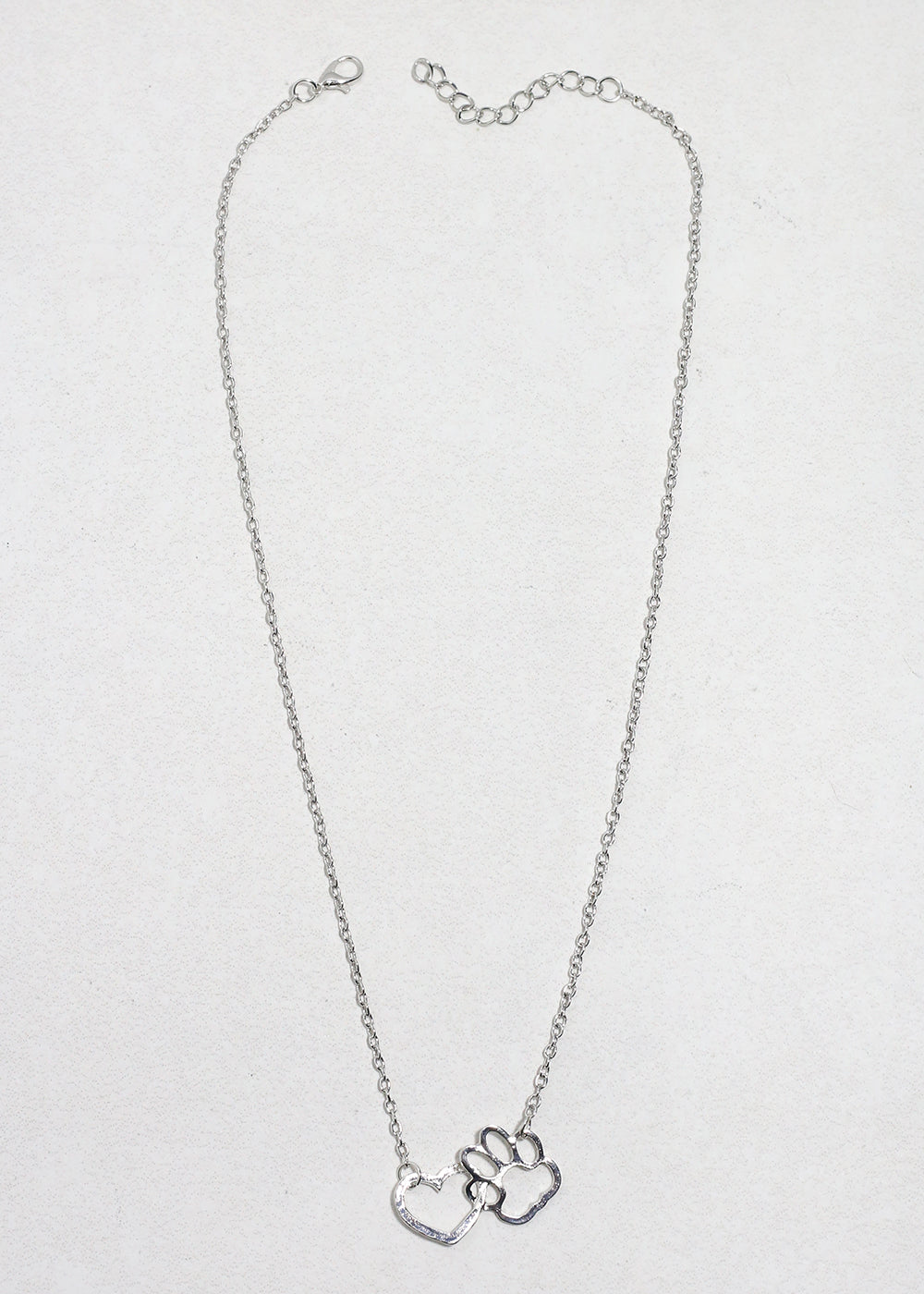 Heart & Paw Print Necklace