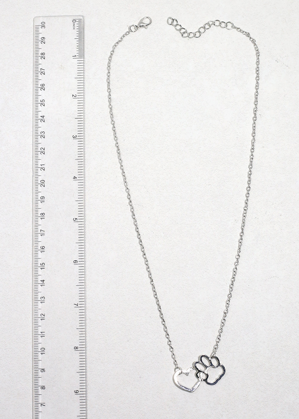 Heart & Paw Print Necklace