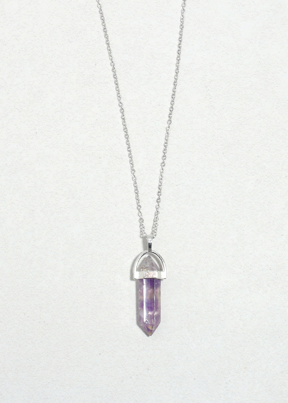 Aura Crystal Point Pendant Necklace