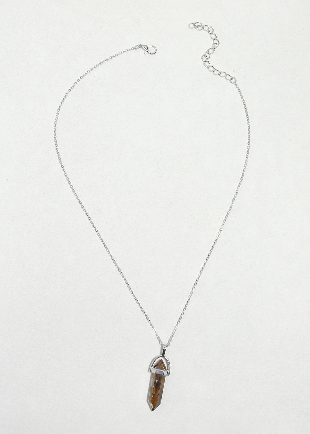 Aura Crystal Point Pendant Necklace