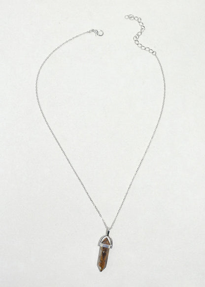 Aura Crystal Point Pendant Necklace