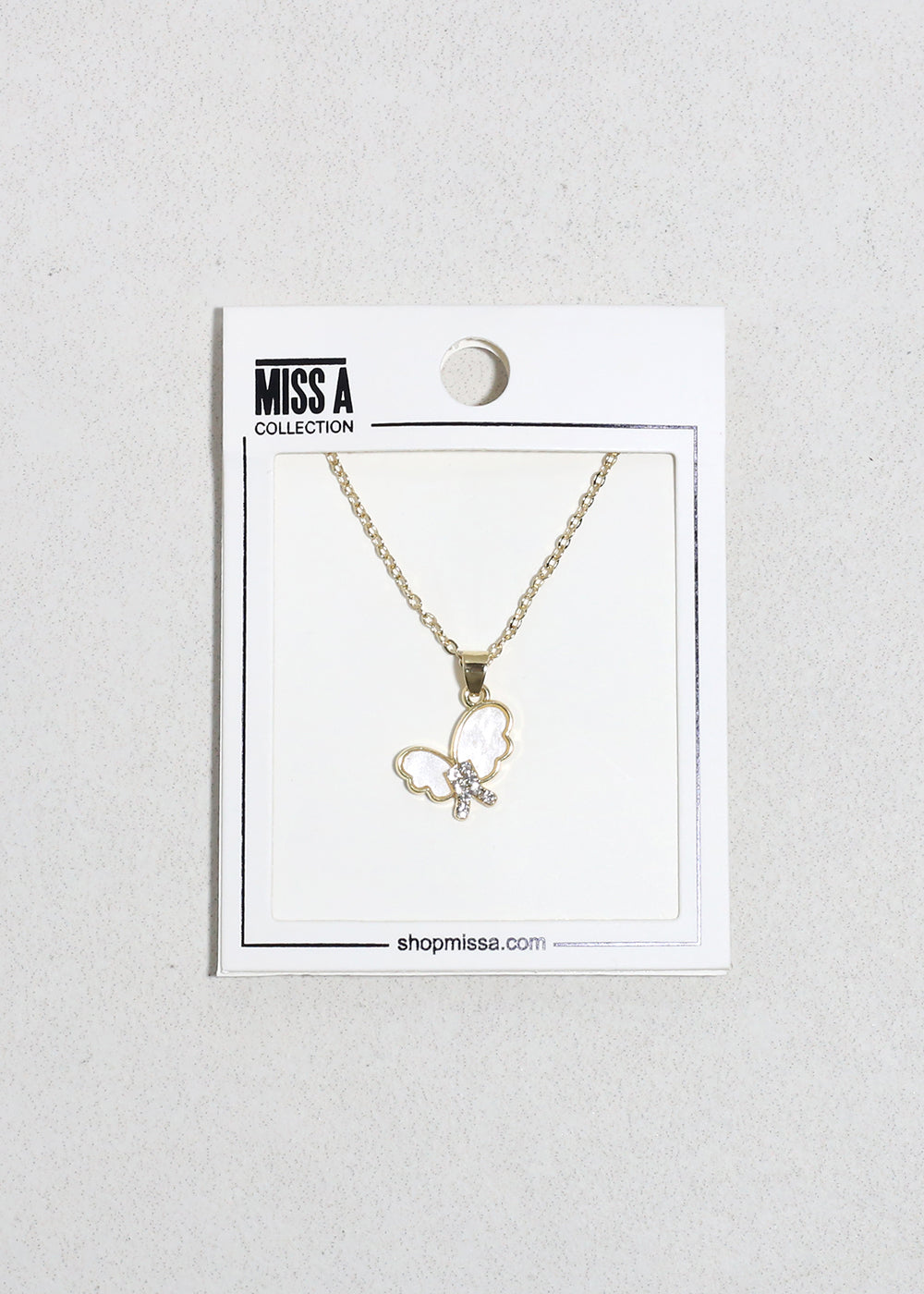 Flutter Gleam Butterfly Necklace